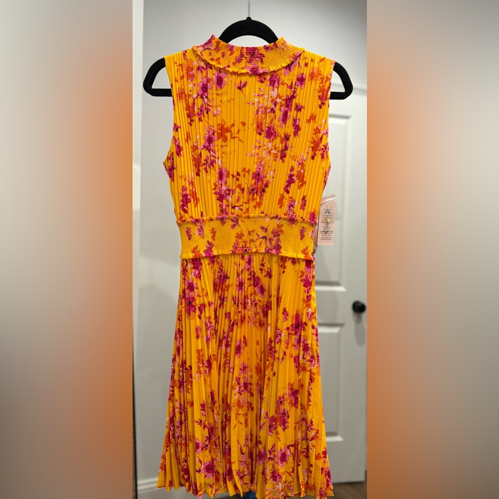NWT Nanette Lepore Floral Yellow and Pink Dress